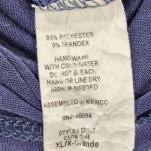 See You Monday Cobalt Blue Clingy Tshirt Dress, XL Sexy Form Fitting - Picture 5 of 5